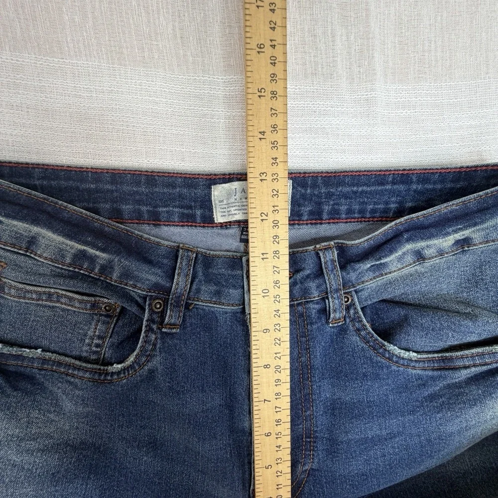 Jachs NY Straight Fit Men's Jeans Sz 34x32 Blue Medium Wash Fading